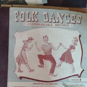Vintage Folk Dances Record Albums(4)